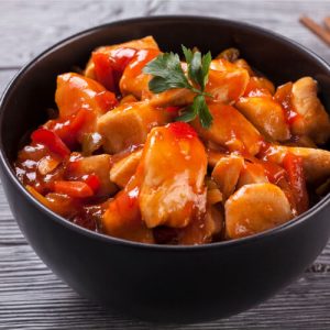 Fried Chicken in Sweet & Sour Sauce