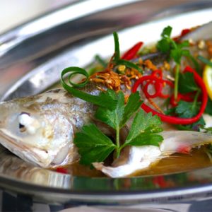 Steam Fish in Lemon Sauce